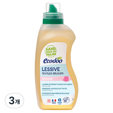 ecodoo 法國羊毛洗衣精, 3個, 750ml