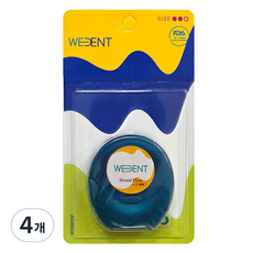 WEDENT 威登 一般牙線 中等線 綠色, 4個, 1入, 46m
