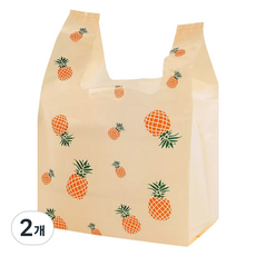 아이엔피 양날 손잡이 비닐봉투 파인애플 중 26 x 42 x 6 cm, 50개입, 2개