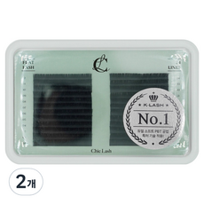 PEOPLE'S BEST SELECTIONS KOREA Chic Lash 扁平睫毛 9mm C型捲度 0.15, 2個, 黑色