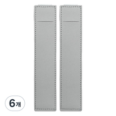 미소로운 다이어리 볼펜 홀더 S 16.5 x 3.5 x 0.5 cm, 그레이, 6개