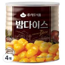 대두식품 밤다이스, 3kg, 4개 3kg, 4개