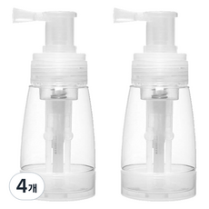 粉末噴嘴噴霧瓶 140ml, 透明, 4個