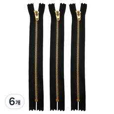 동대문단추왕 청바지 수선 고급 지퍼 17.5cm, 블랙, 6개