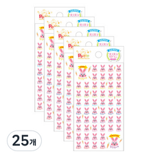 쁘띠팬시 베이비레빗 칭찬스티커 DA5293, 혼합색상, 25개
