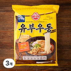 오뚜기 유부우동 2인분, 543g, 3개