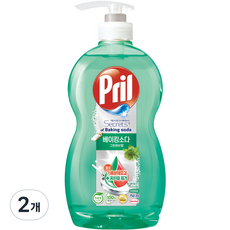 프릴 시크릿 오브 베이킹소다 주방세제 그린허브향, 750ml, 2개