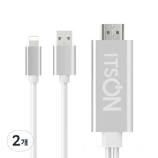 ITSON 8-pin MHL 智慧型手機電視鏡像傳輸線 4K IT-MHL8, 混合顏色, 2個, 2m