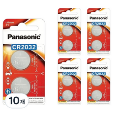 파나소닉 리퓸 코인 건전지 CR2032, 2개입, 10개