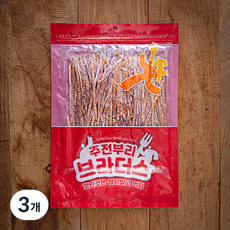 리프레쉬 주전부리 브라더스 마른오징어 스틱, 140g, 3개
