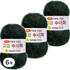 Yarna 大容量高級菜瓜布 100g, 169深綠, 6個