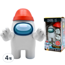 Just Toys Among Us 動作公仔 白色, 4個