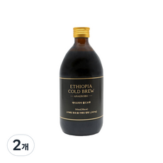 커피플랜트 에티오피아 ANAEROBIC 콜드브루 원액, 500ml, 2개, 1개입