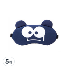 可愛表情眼罩4捏藍色, 1入, 5個