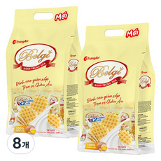 TrangAn 比利時雞蛋奶油鬆餅餅乾, 250g, 8袋