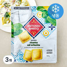 안토니오아마토 라비올리 리코타 에드 에르베뜨 (냉동), 500g, 3개
