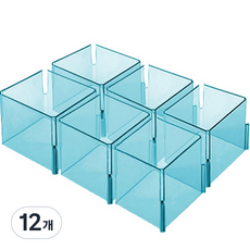 정리박사 수납 정리 칸막이 A타입, 블루, 12개
