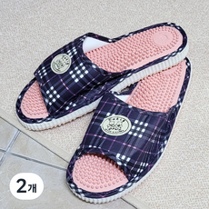 BYDECO 保健指壓拖鞋, 海軍藍, 2組