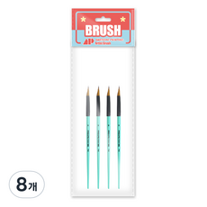 어썸페인팅 디자인 TRIPLE WEDGE 삼각뿔붓, 8개, 2호