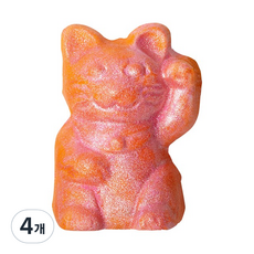 러쉬 럭키 캣 버블 바 입욕제, 4개, 130g