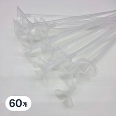 파티짱 풍선 컵스틱, 클리어, 60개