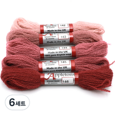 JoyJasu Appleton 羊毛繡線 5件組, 6套, 142, 143, 144, 145, 146