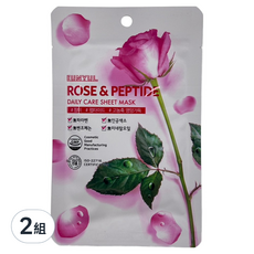 eunyul 極淨面膜 玫瑰胜肽 22ml, 2組, 10片