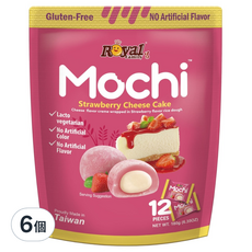 ROYAL FAMILY 皇族 草莓乳酪蛋糕風味麻糬, 6個, 180g