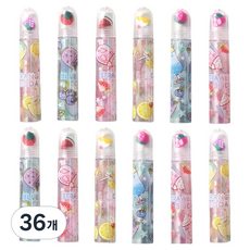 투영디자인 과일소다 연필캡, 랜덤발송, 36개