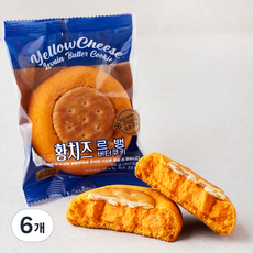 황치즈 르뱅 버터쿠키, 85g, 1개입, 6개