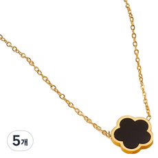 C-Jark Wangseong 單鍊項鍊 黑色 41~50cm T0035E-2, 5個