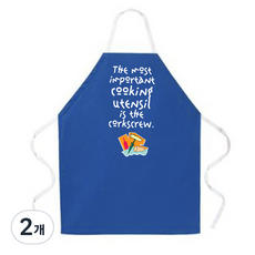 애티튜드에이프런즈 코르크스크루 에이프런, 혼합 색상, 2개