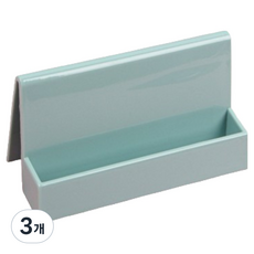 사인포스트 심플 명함거치대 블루 11.2 x 4.3 x 5.8 cm, 3개, 1단