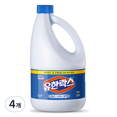 유한락스 레귤러, 1.5L, 4개