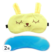 Easywarm 睡眠兔冰敷眼罩 黃色, 1入, 2個