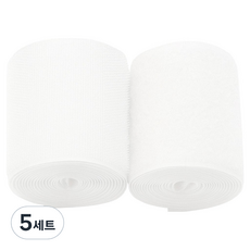 RAON L&C RAON 超強力魔鬼氈黏扣帶 公母套組 白色, 5套