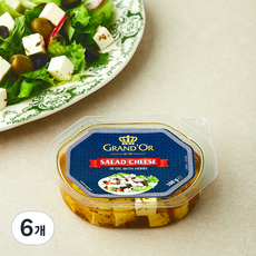 그랑도르 샐러드 큐브 치즈, 100g, 6개, 1개입