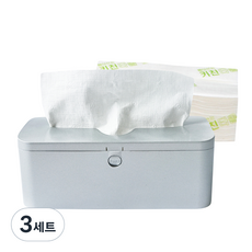 抽取式廚房紙巾+紙巾盒, 白色, 100張, 3組