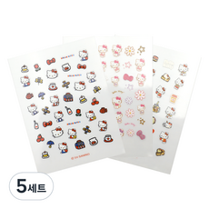 beautyhome 三麗鷗Hello Kitty美甲貼 3種組, 5個, 混合色