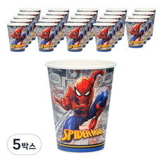 마블 스파이더맨 코믹패턴 종이 파티컵 290ml, 25개입, 5박스
