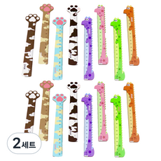 뮤고랑 나무자 8종 x 2p 세트, 혼합색상, 2세트