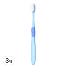팡팡카트 블루 앤 화이트 미세모 칫솔 블루, 1개입, 3개