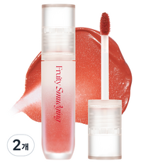 MERZY 果漾絲絨唇釉, 2個, 3.5g, FS2 蜜桃絲絨