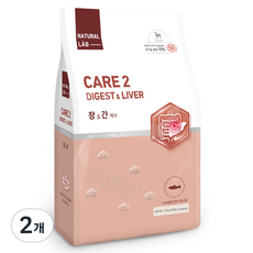 네츄럴랩 강아지 케어 유기농 기능성 사료, 2개, 2.5kg, 간+장건강