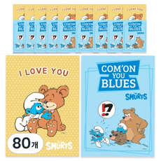 스머프 받아쓰기 초등 노트, 랜덤발송, 80개