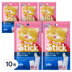 캣템 고양이 짜먹는 간식 데일리 스틱 4p, 48g, 10개, 참치
