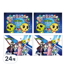 Mongdang辛比的怪怪屋可重複使用素描本 2種*2入組, 345 x 248 毫米, 26張, 6組