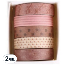 KOKA 自然設計紙膠帶5件組 10號山楂, 2套, 混色