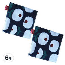 RUIER HOME Cuteme 棉質布料杯墊, 11 x 11 cm, 6個, 白蘋果(MP535)