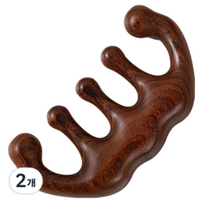 ZYG 紫緣閣 BMDESIGN 美容木質多功能刮痧按摩器, 2個, 單一顏色